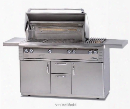 Alxe-56bfgr-lpng 56" Standard Grill Natural Gas On Refrigerated Base In Stainless