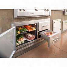 Arxe-42 Built In Under Grill Refrigerator In Stainless