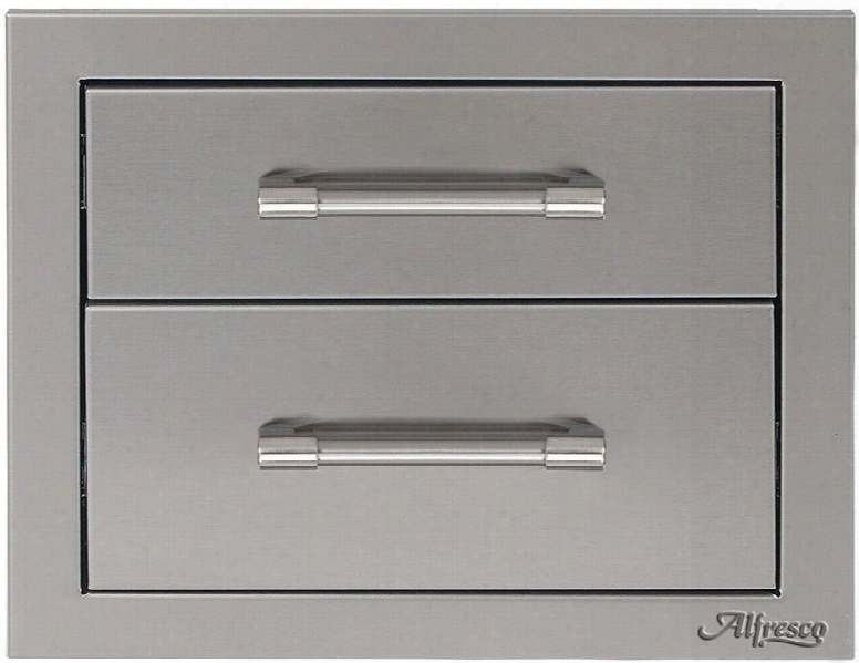 Axe-2dr 17" Two Tier Storage Drawers In Stainless