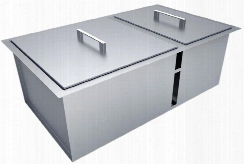 B-sk34 34" X 12" Over/under Single Basin Sink With Cover In Stainless