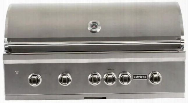 C1sl42ng 42" S-series Built-in Natural Gas Grill With 4 Infinity Burners 1 Rotisserie 1 Sear Burner And 1275 Sq. In. Cooking Surface In Stainless