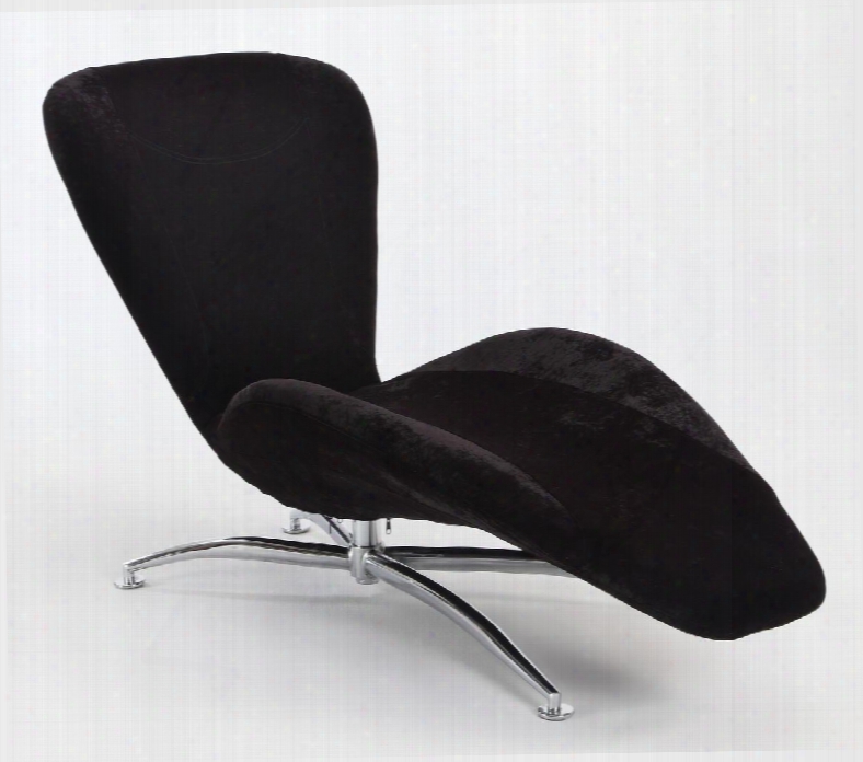 Carrerablk Rocky Lounge Chair With Trianglar Metal Legs And Air Pu In