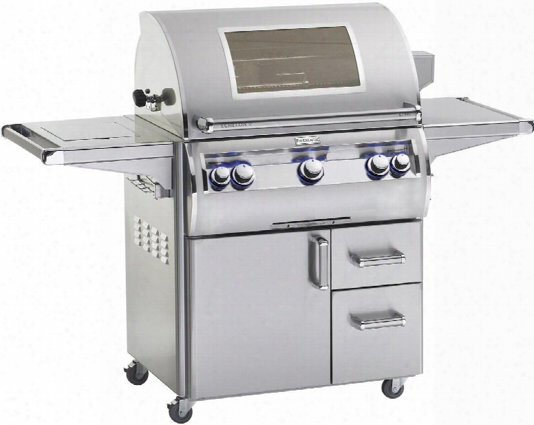 E790s4eap62w 80" Echelon Diamond Series Cart With 36" Liquid Propane Grill 96000 Total Btu Single Side Burner 792 Sq. In. Cooking Area And Analog Thermostat