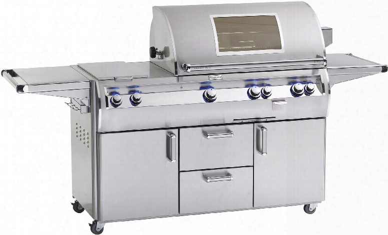 E790s4lap71w Echelon 73.25" Portable Grill With E-burners One Infrared Burner Double Side Burner Analog Thermometer And Magic View Window Up To 99000 Btus