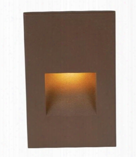 Ledme Wl-led200f-bl-bz Step And Wall Light With Blue 450nm Light Color And Direct Wiring In Bronze