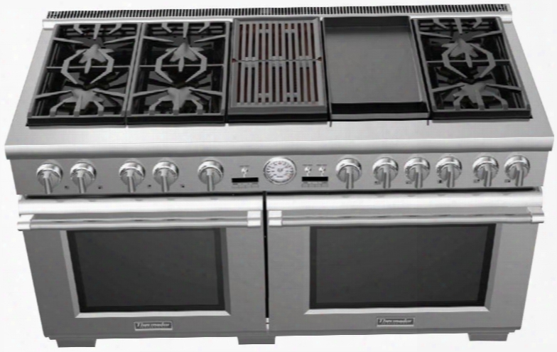 Prd606rcg 60" Pro Grand Series Dual Fuel Range In The Opinion Of 6 Star Burners Grill And Griddle Dual Ovens With 5.7/4.9 Cu. Ft. Capacity 2 Hour Self-clean And