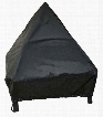 29362 Tudor 24" Fire Pit Cover with Elastic Bottom and PVC Material in