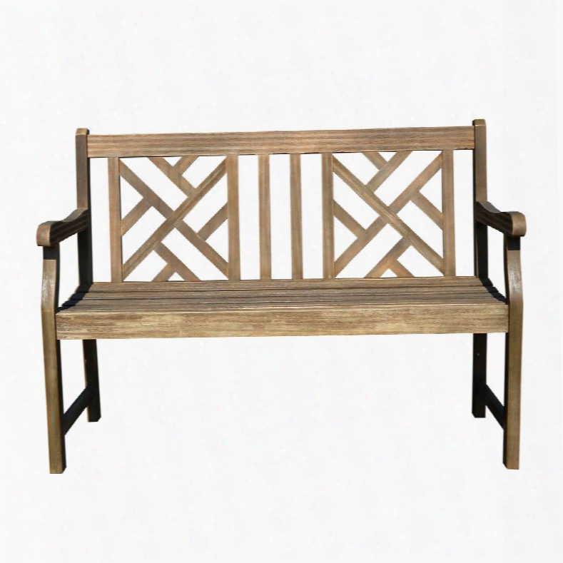 V1624 Renaissance Eoc-friendly 4-foot Outdoor Garden Bench Hand-scraped