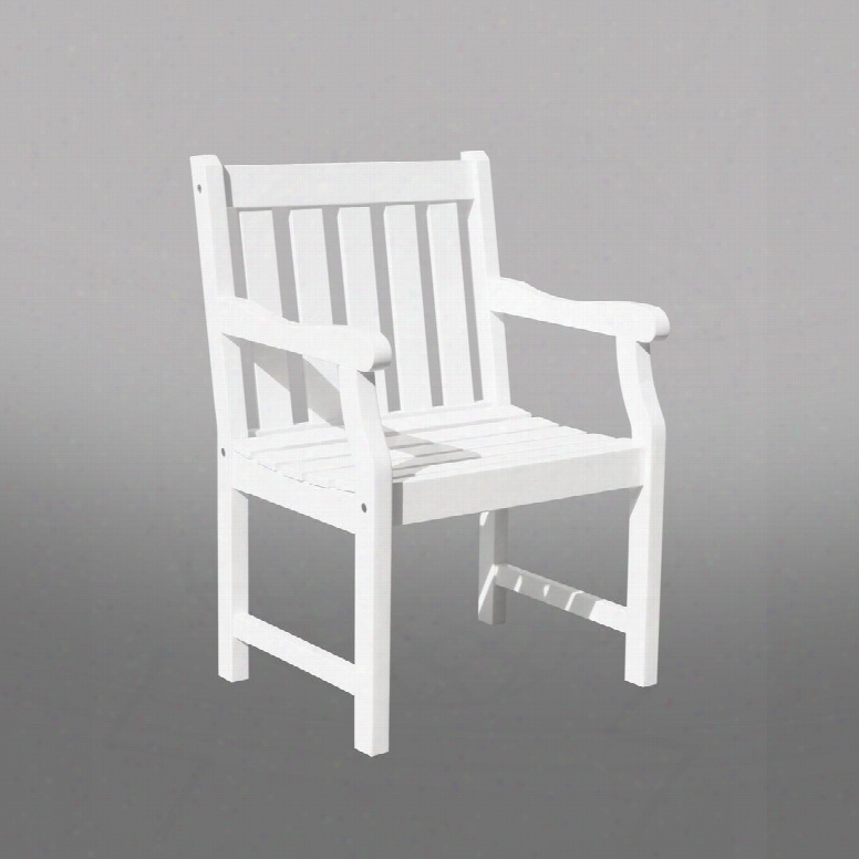 V1630 Bradley Eco-friendly Outdoor Wood Garden Arm Chair