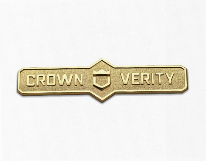 Zcv-2003-16k Bronze Crown Verity Logo 2016 Nameplate