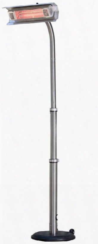 02117 Stainless Steel Telescoping Offset Pole Mounted Infrared Patio