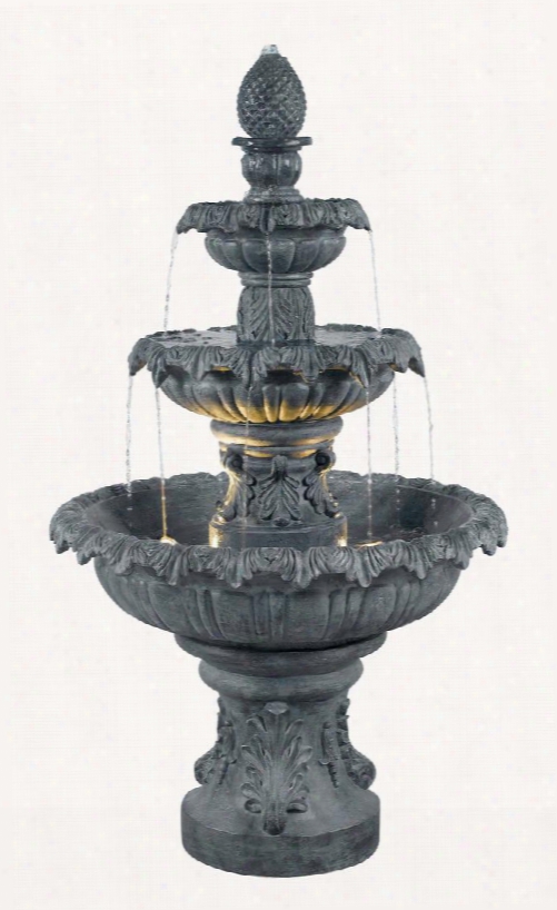 53200zc Costa Brava Outdoor Fountain In Zinc