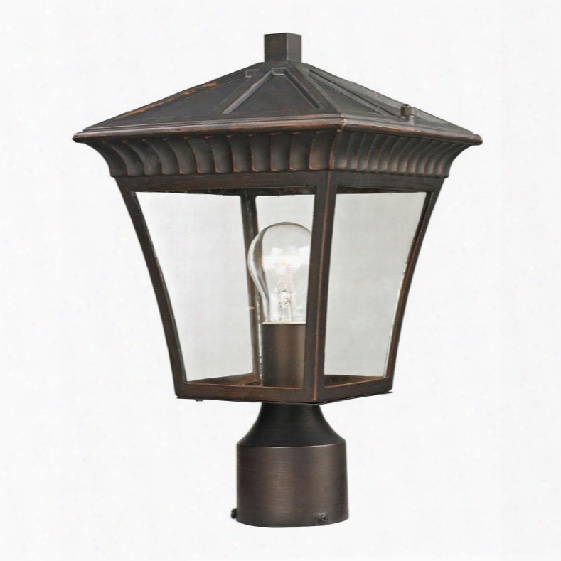 8411ep/70 Ridgewood Post Lantern In  Hazelnut