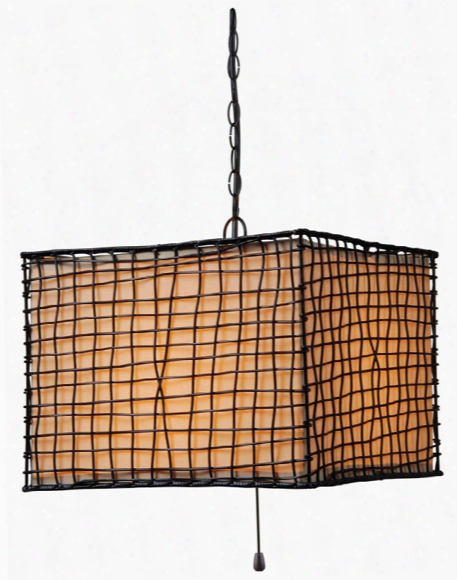 93399brz Trellis 1 Light Outdoor Pendant In Bronze