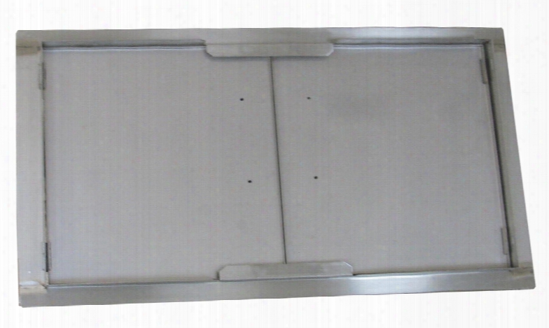 A-dd42 42" Flush Mount Horizontal Double Access Door With Vent In Stainless