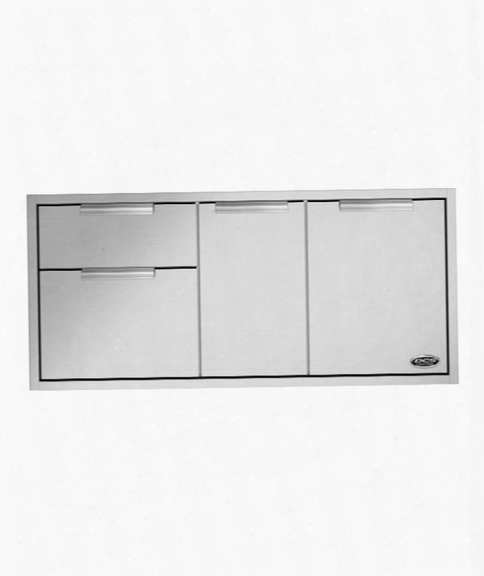 Adr2-48 48" Built In Access Drawers In Brushed Stainless