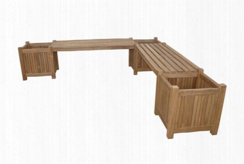 Bh-7121pl Planter Bench (2 Bench + 3 Planter