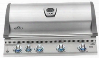 Bilex605rbinss 36" Lex 605 Series Built-in Natural Gas Grill With 3 Stainless Stee Bottom Burners 1 Ceramic Infrared Bottom Burner 1 Rear Infrared Burner