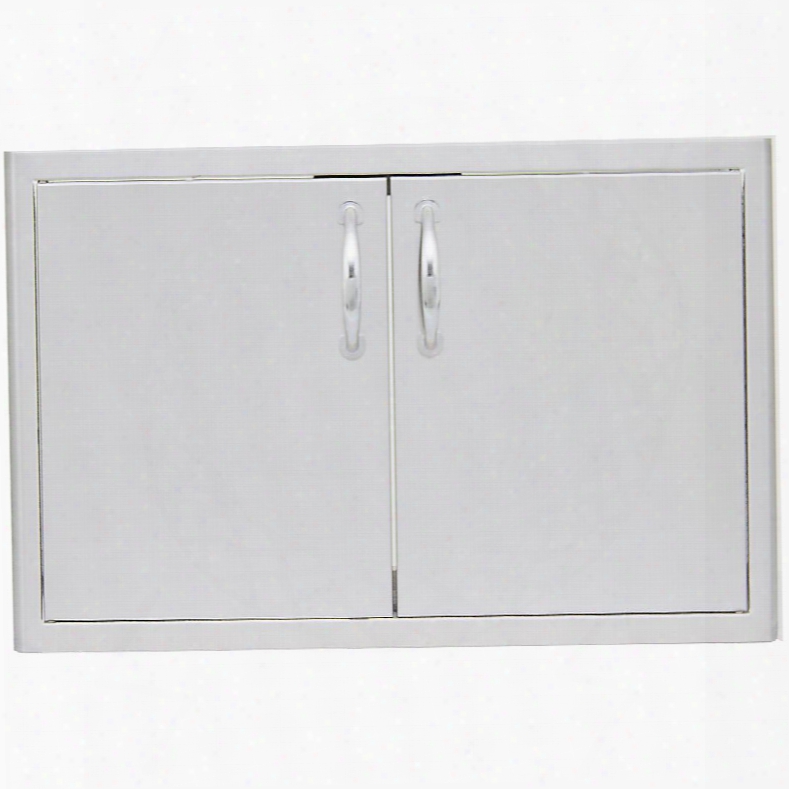 Blz-ad40-r 40" Double Access Door With Rounded Handles And Paper Towel Holder In Stainless