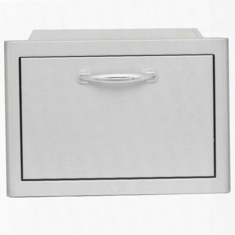 Blz-drw1-r 16" Commercial Grade Single Access Drawer With Heavy Duty Sliding Drawer Mechanism In Stainless
