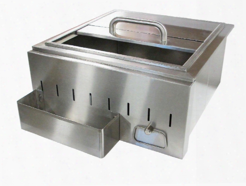 Cv-ic1 Stainless Steel Ice Chest With Insulated Compartment And Easy