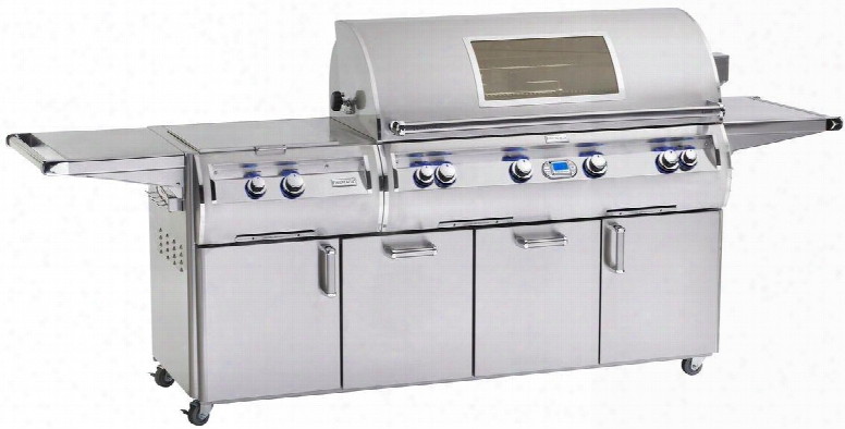 Echelon Diamond E1060s-4ean-51-w Fool Gas Grill With Wood Chip Smoker Cast Stainless Steel Burners 16 Gauge Flavor Grids Back Lit Safety Knobs And Analog