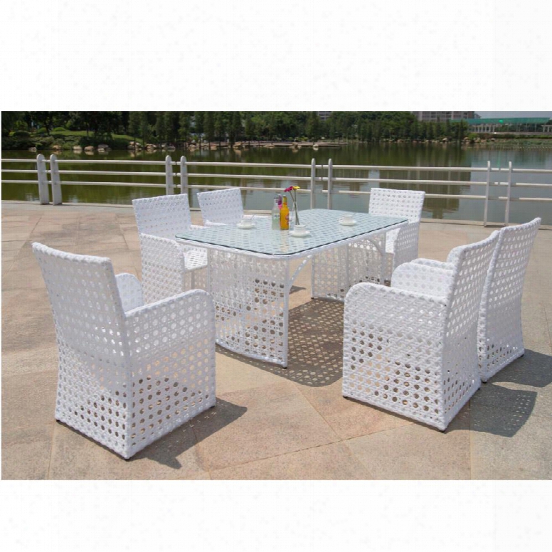 Fmi10218-white Bold Outdoor Dining Set