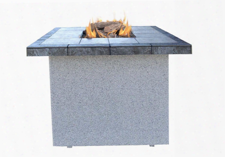 Fpt-s302 48"w X 48"d X 35"h Fire Pit With Four Piece Log Set Lava Rocks 55 000 Btus And Piezzo Ignition System: Liquid Propane Or Natural Gas