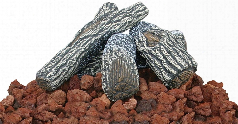 Logkit Lava Rock And Log Kit For Blue Rhin Oas