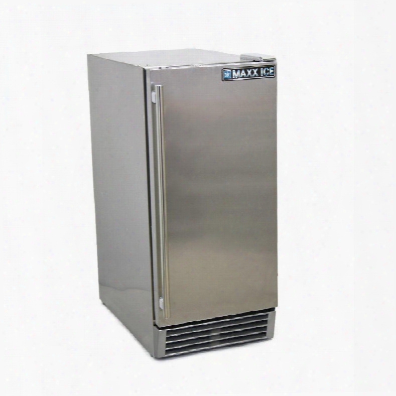 Mcr3uo 15" Commercial Outdoor Refrigerator With 3 Cu. Ft. Capacity 3 Shelves 1 Basket Reversible Door Interior Light And Air Cooled Condenser In Stainless