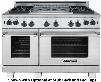 ARR-448X2GRL 48" Cuisine Series Gas Range with 4.4 & 2.4 cu. ft. Ovens 4 Sealed Burners 22" Grill Automatic Electronic Ignition and Continuous Cast Iron