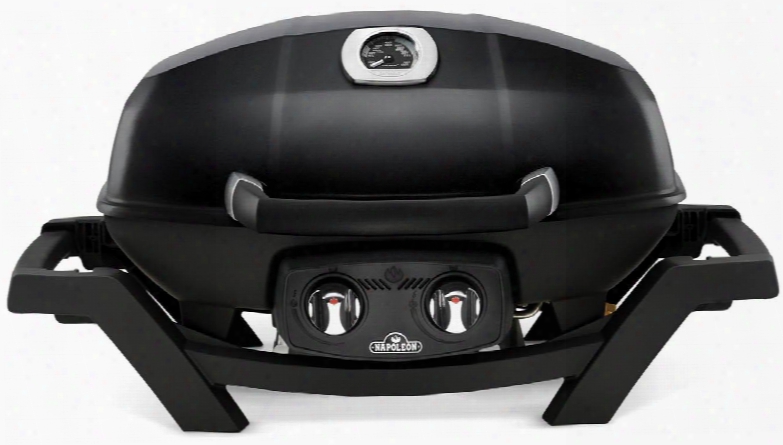 Pro285n-bk 29" Travelq Pro285 Series Portable Natural Gas Grill With 2 Bruners 12 000 Btus Total 285 Sq. In. Cooking Space And Aluminum Llid In