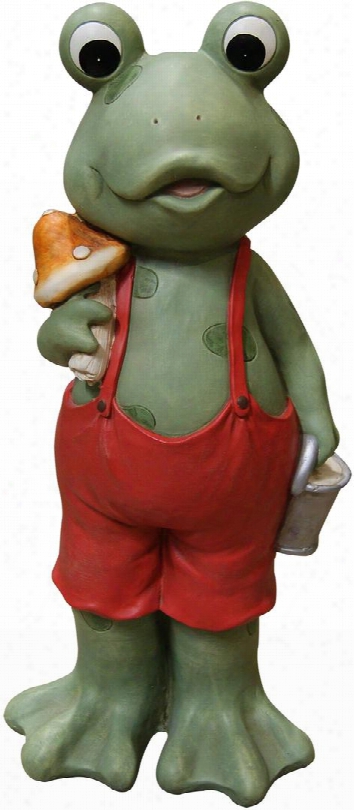 Qwr294 22" Frog Boy In Red