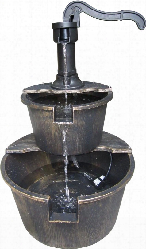 Tiz194bz Two Tier Pump & Barrel Fountain -