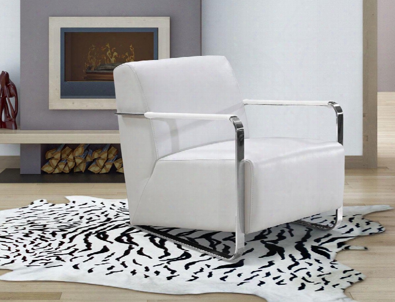 Vg2t0729-wht Divani Casa Bison - Modern White Leather Lounge