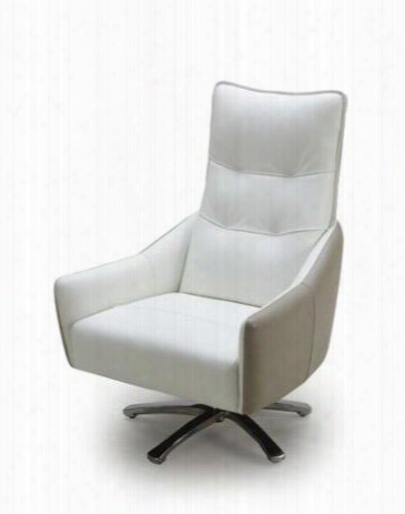 Vgkka-883 Divani Casa Pasadena Modern White And Taupe Leather Lounge