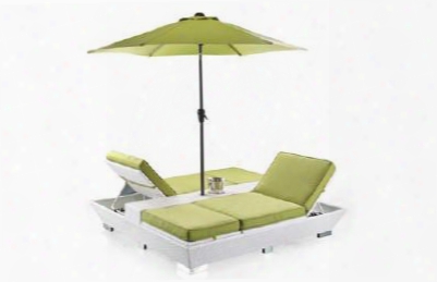 Vgubgemini Renava Gemini - Two Lounge Chair Built-in Base And Umbrella Patio