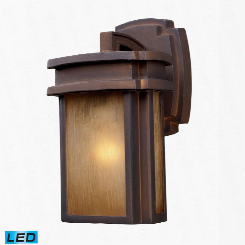 421 46/1-led Sedona 1-light Outdoor Sconce In Hazelnut Bronze -