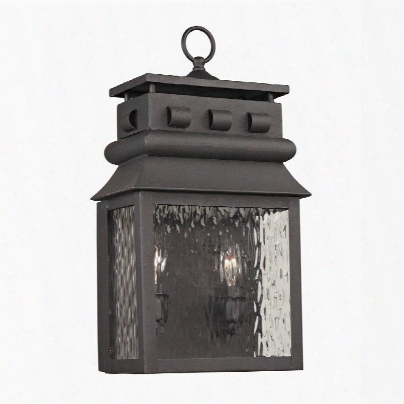 47061/2 Forged Lancaster Collection 2 Light Outdoor Sconce In