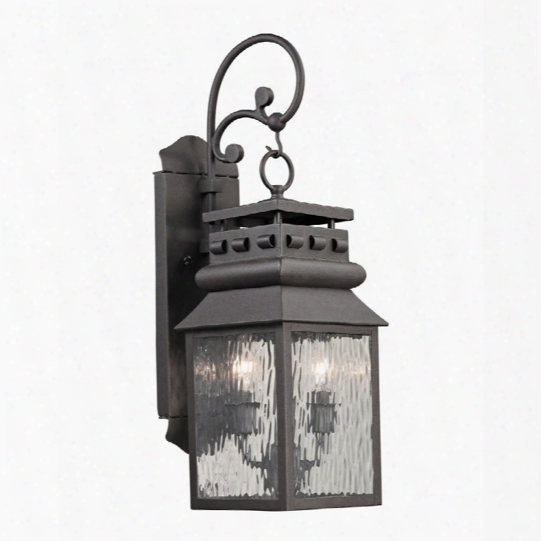 47065/2 Forged Lancaster Collection 2 Light Outdoor Sconce In