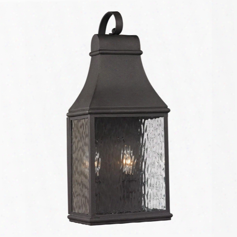 470 71/2 Forged Jefferson Collection 2 Light Outdoor Sconce In