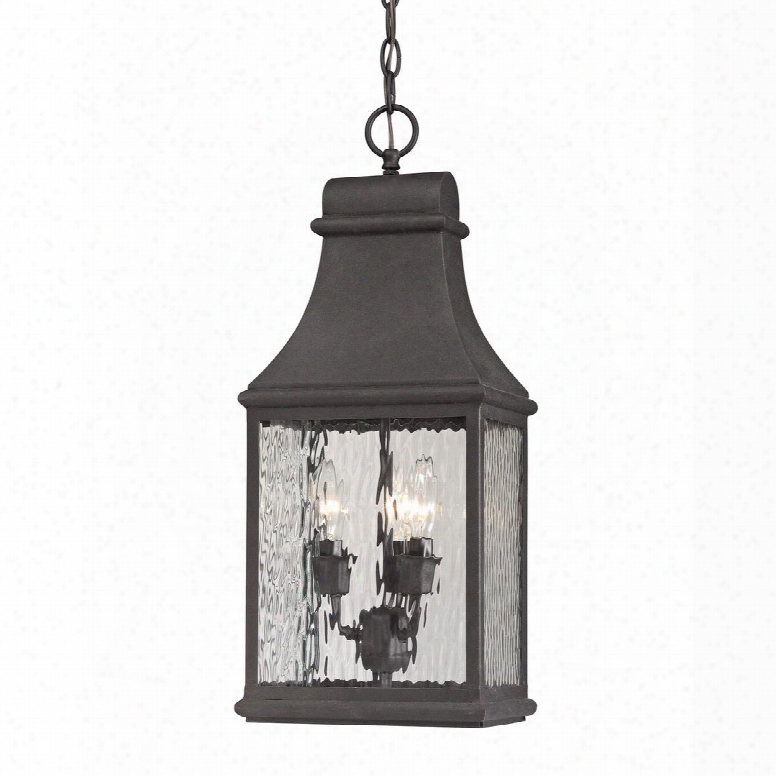 47074/3 Forged Jefferson Collection 3 Light Outdoor Pendant In