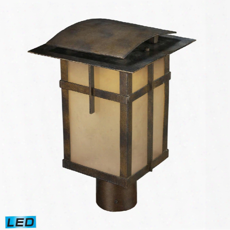 64013-1 San Fernando 1-light Title 24 Compliant Led Outdoor Post Light In Hazelnut