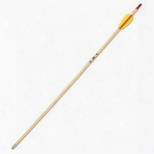 Aws27 72-pack Wood Shaft 27-inch Arrows With Nock And Points Installed And Pre-fletched With