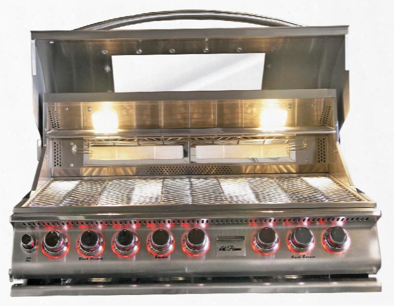 Bbq13875ctg 39" Built-in Top Gun Liquid Propane Convection Grill With 5 Burners Rotisserie 1000 Sq. In. Cooking Surface And Halogen Lights In Stainless