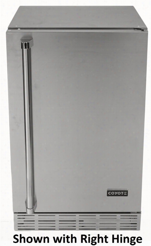 Cbir-l 20" Freestahding / Built-in Outdoor Refrigerator With 4.1 Cu. Ft. Capacity Automatic Defrost Interior Light Adjustable Thermostat Left Hinge And