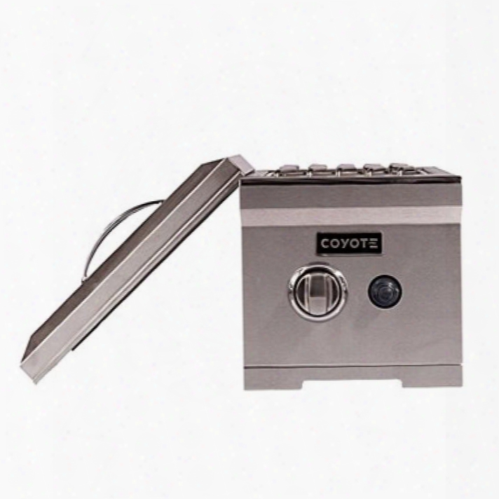 Cdsblp 14" Liquid Propane Double Side Burner With Premium Stainless Steel Construction Two 15 000 Btu Brass Burners And Stainless Steel Lid Included In