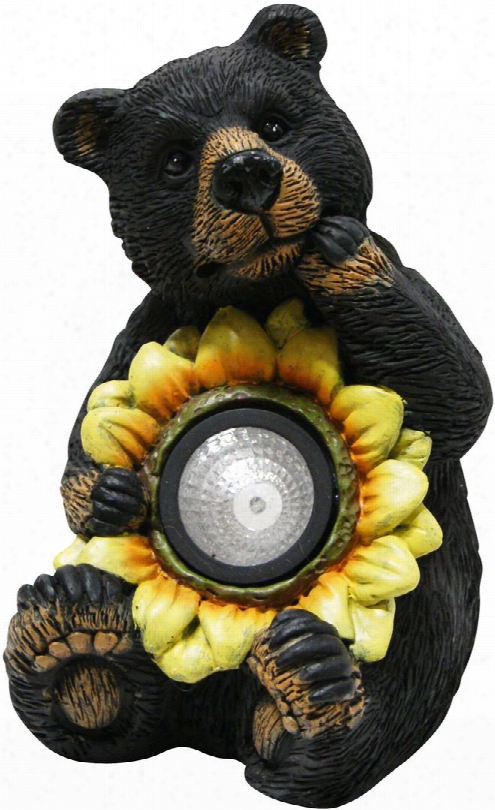 Gxt520slr Black Bear With Solar Sunflower Garden