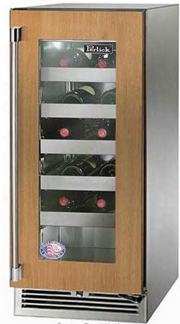 Hp15wo-3-4r 15" Signature Series Outdoor Right Hinge Glass Door Wine Reserve With 5 Wine Racks Rapidcool Forced-air System And Stainless Steel Construction