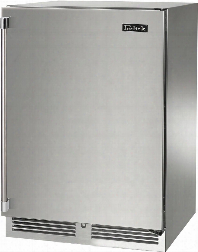 Hp24fo-3-2r 24" Outdoor Undercounter Freezer With Rapidcool Forced Air Refrigeration System Stainless Steel Interior And Exterior And 390 Btu Variable-speed